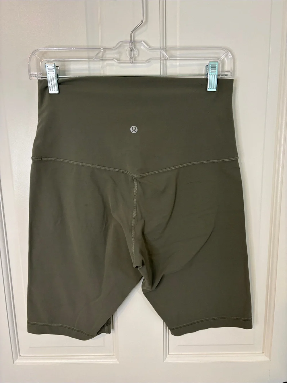 lululemon athletica Size 10 High-Rise Olive Bike Shorts